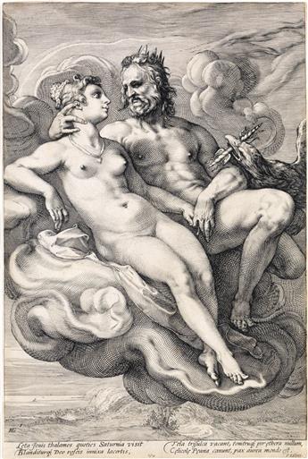 JAN SAENREDAM (after Goltzius) Three Paired Gods and Goddesses